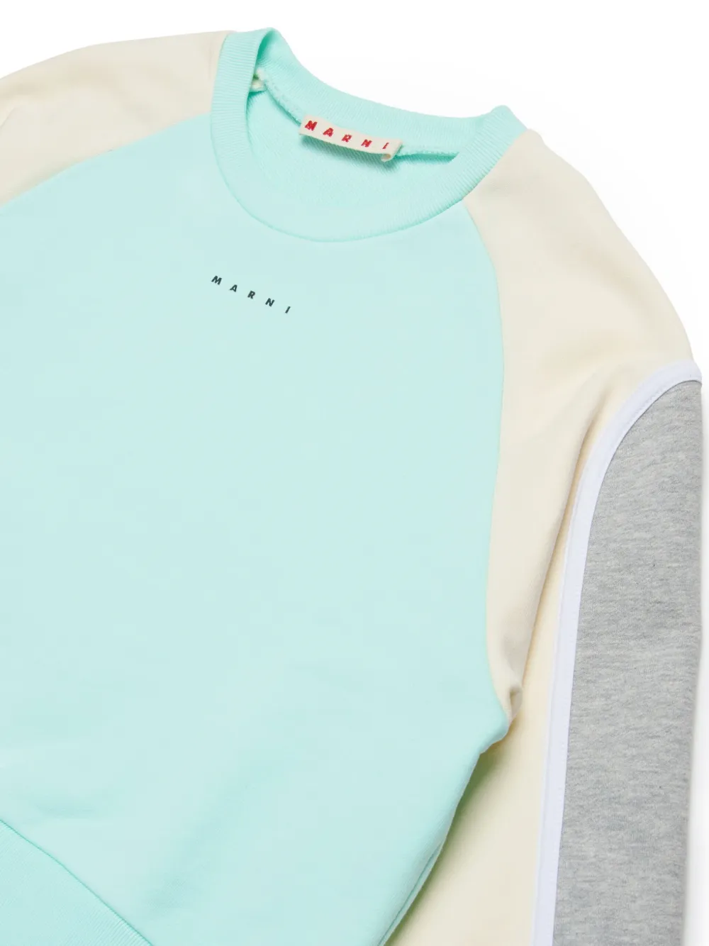 Marni Kids Sweater met colourblocking Blauw