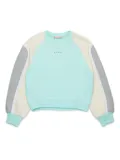 Marni Kids colour-block sweatshirt - Blue