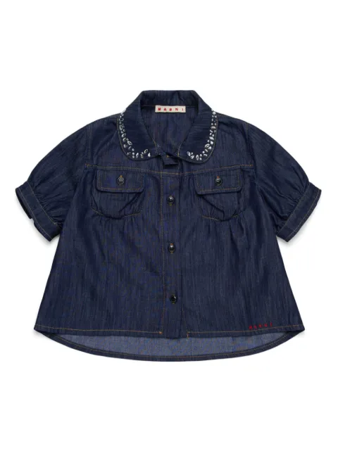 Marni Kids camisa con strass