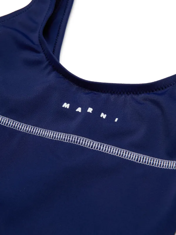 Marni Kids ロゴ ワンピース水着 | ブルー | FARFETCH JP Marni Kids ロゴ ワンピース水着 | ブルー | FARFETCH JP