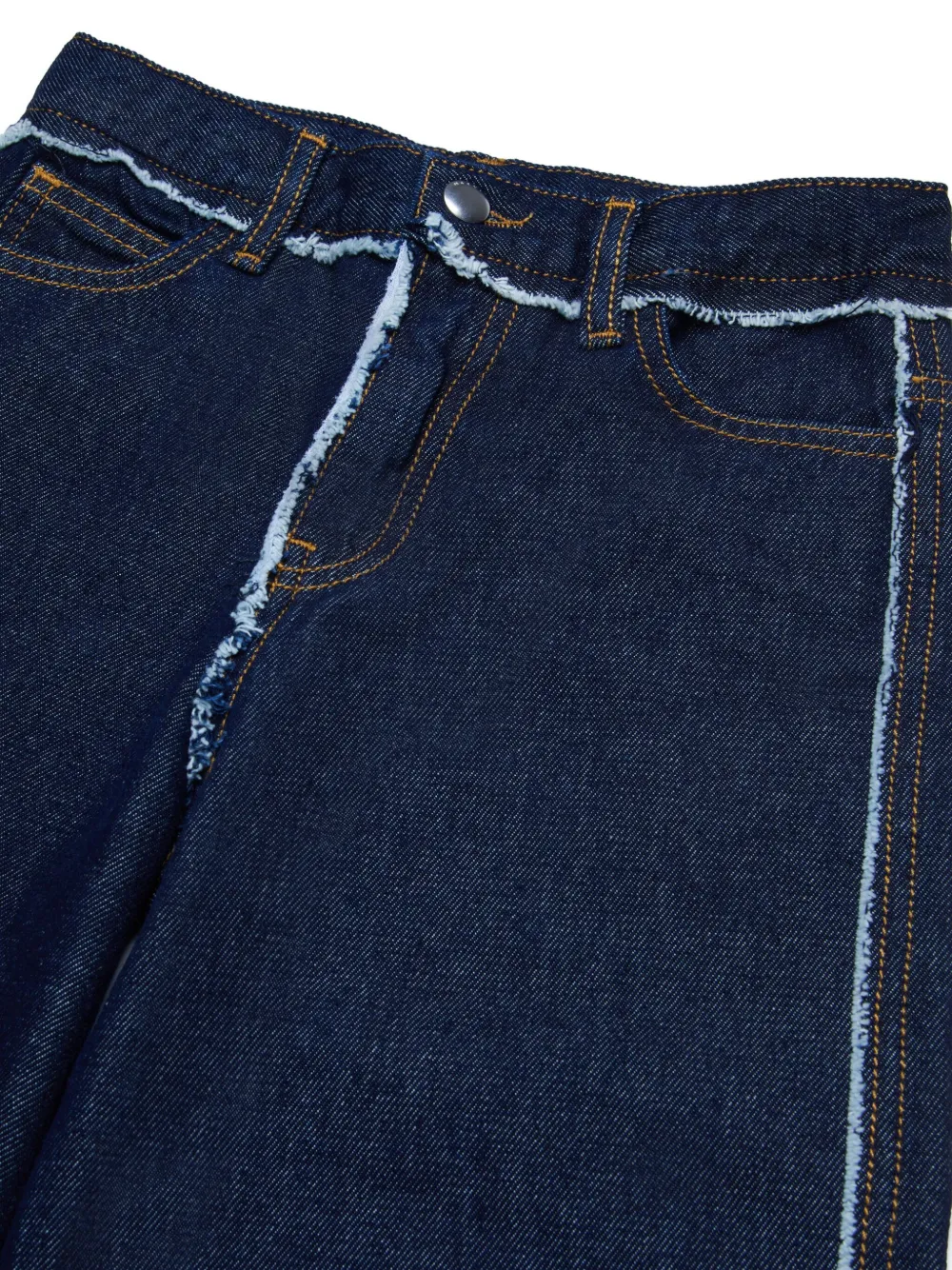 Marni Kids Jeans met franje afwerking Blauw