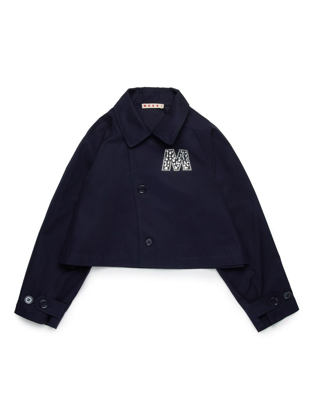 Marni Kids logo-embellished jacket - Blue