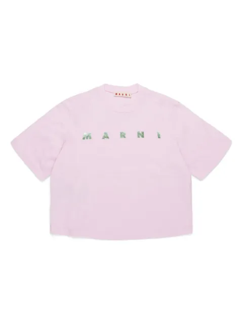 Marni Kids logo-print T-shirt 