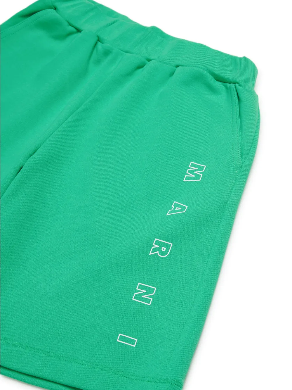 Marni Kids logo-print track shorts