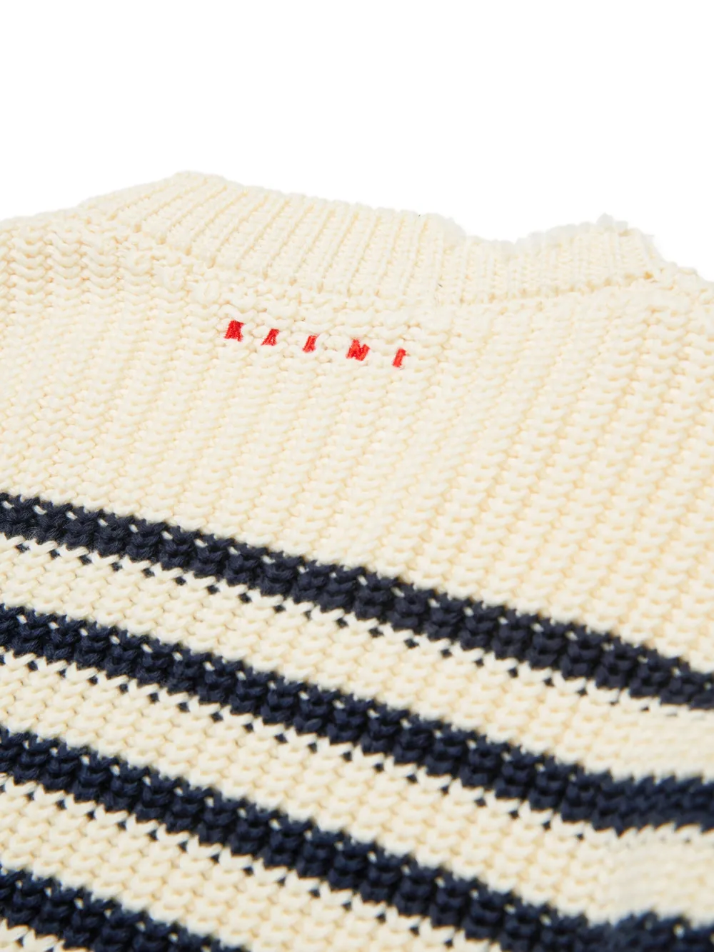 Marni Kids Gestreepte trui Beige