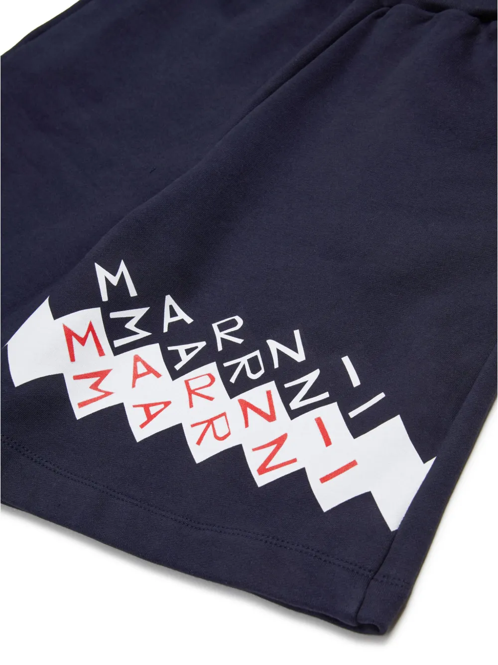 Marni Kids Trainingsshorts met logoprint Blauw