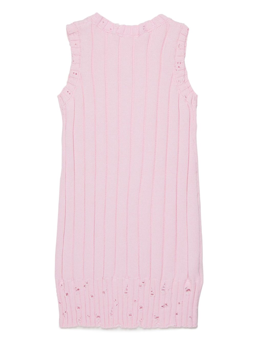 Marni Kids ribbed-knit dress - Roze