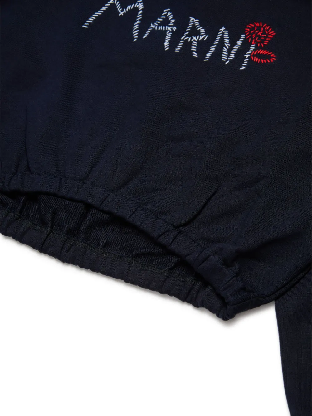 Marni Kids Sweater met logoprint Zwart