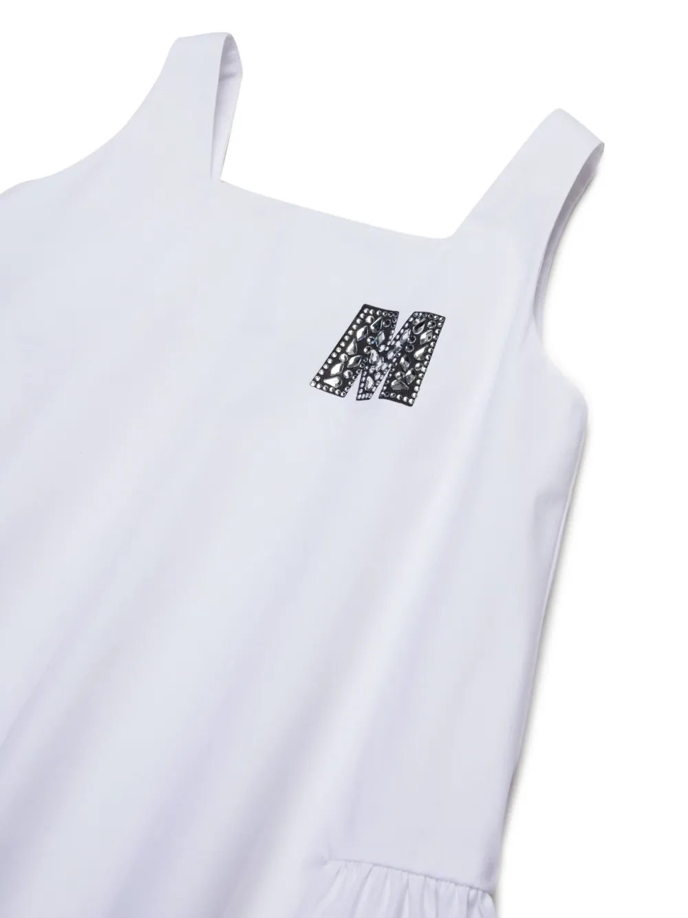 Marni Kids Jurk met logo-applicatie Wit