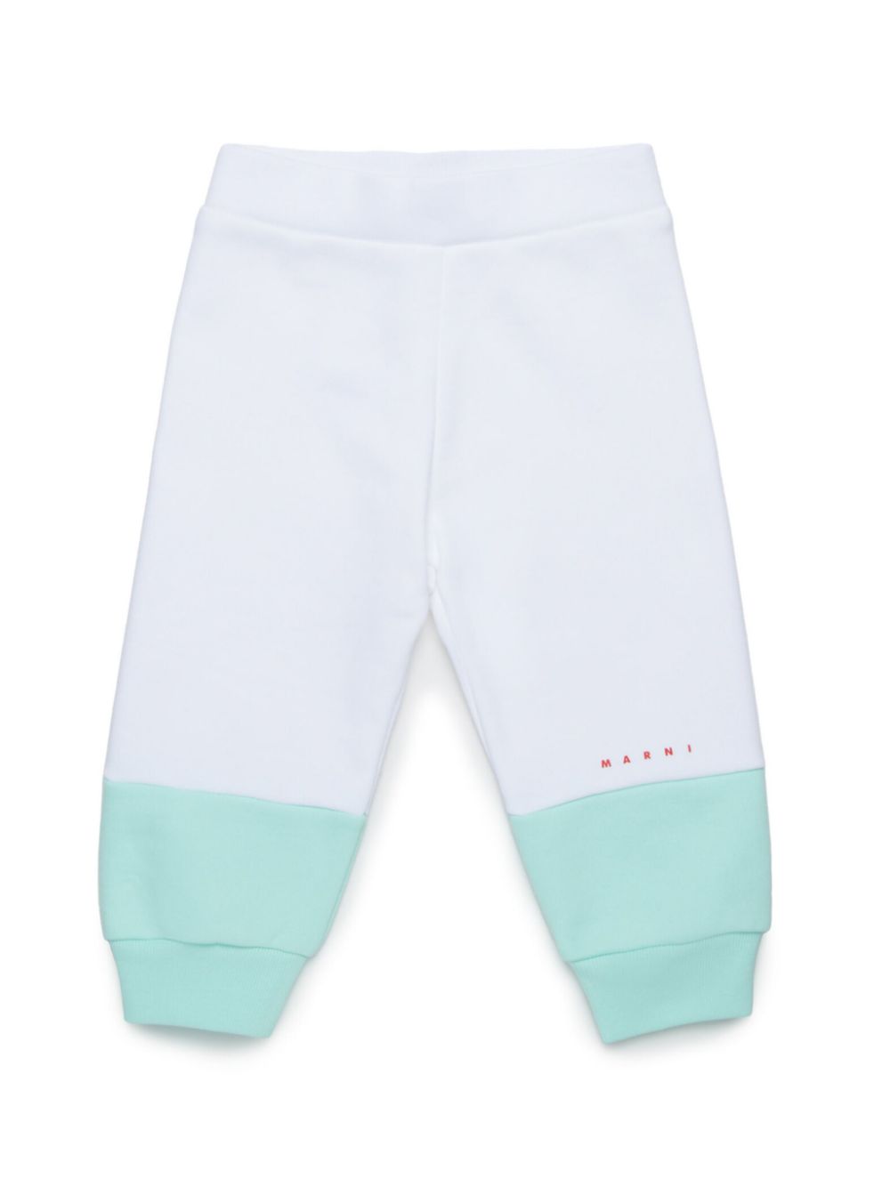 Marni Kids colour-block track pants - White