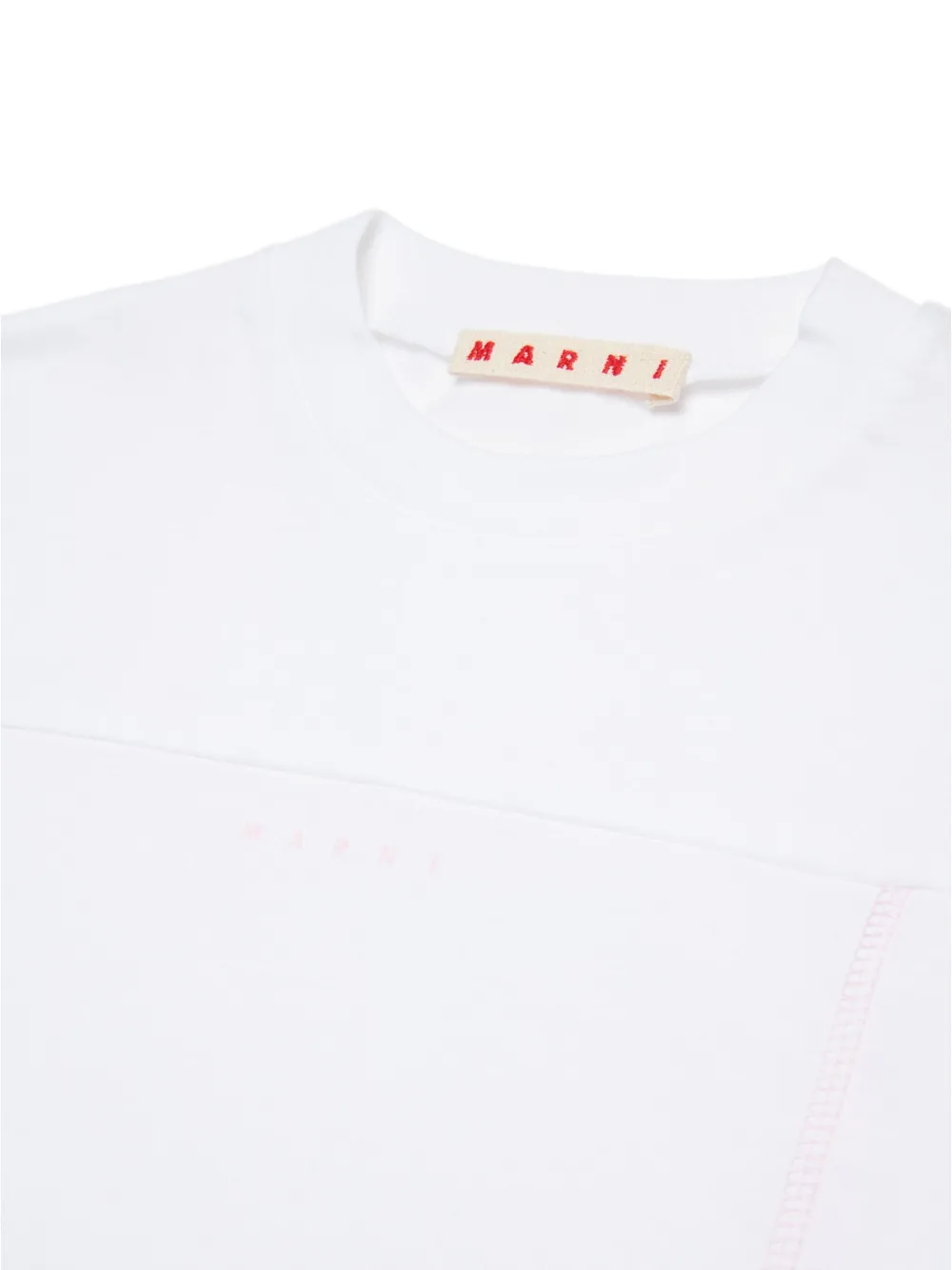 Marni Kids T-shirt met logoprint Wit