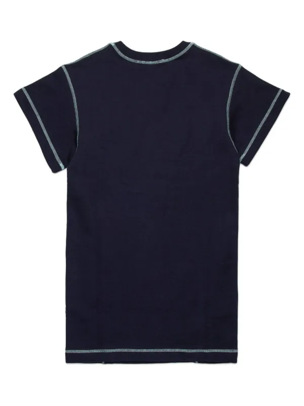 MARNI キッズ 2025 ネイビー ロゴ Tシャツ 14Y MARNI キッズ 2025 ネイビー ロゴ Tシャツ 14Y