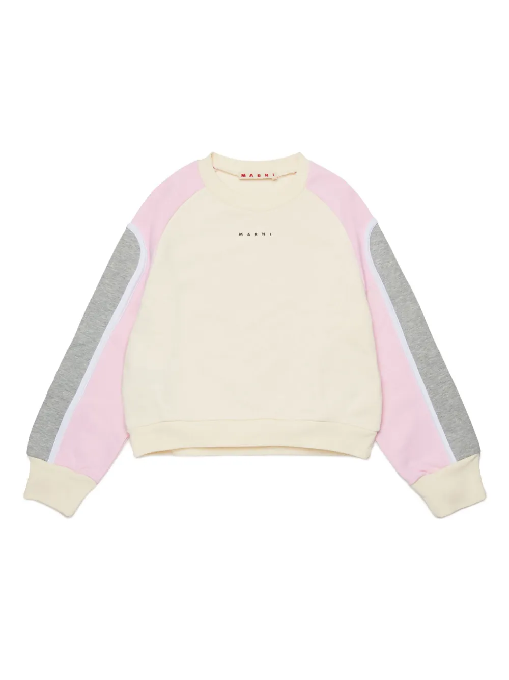 Marni Kids sudadera con diseño color block | amarillo | Image 1