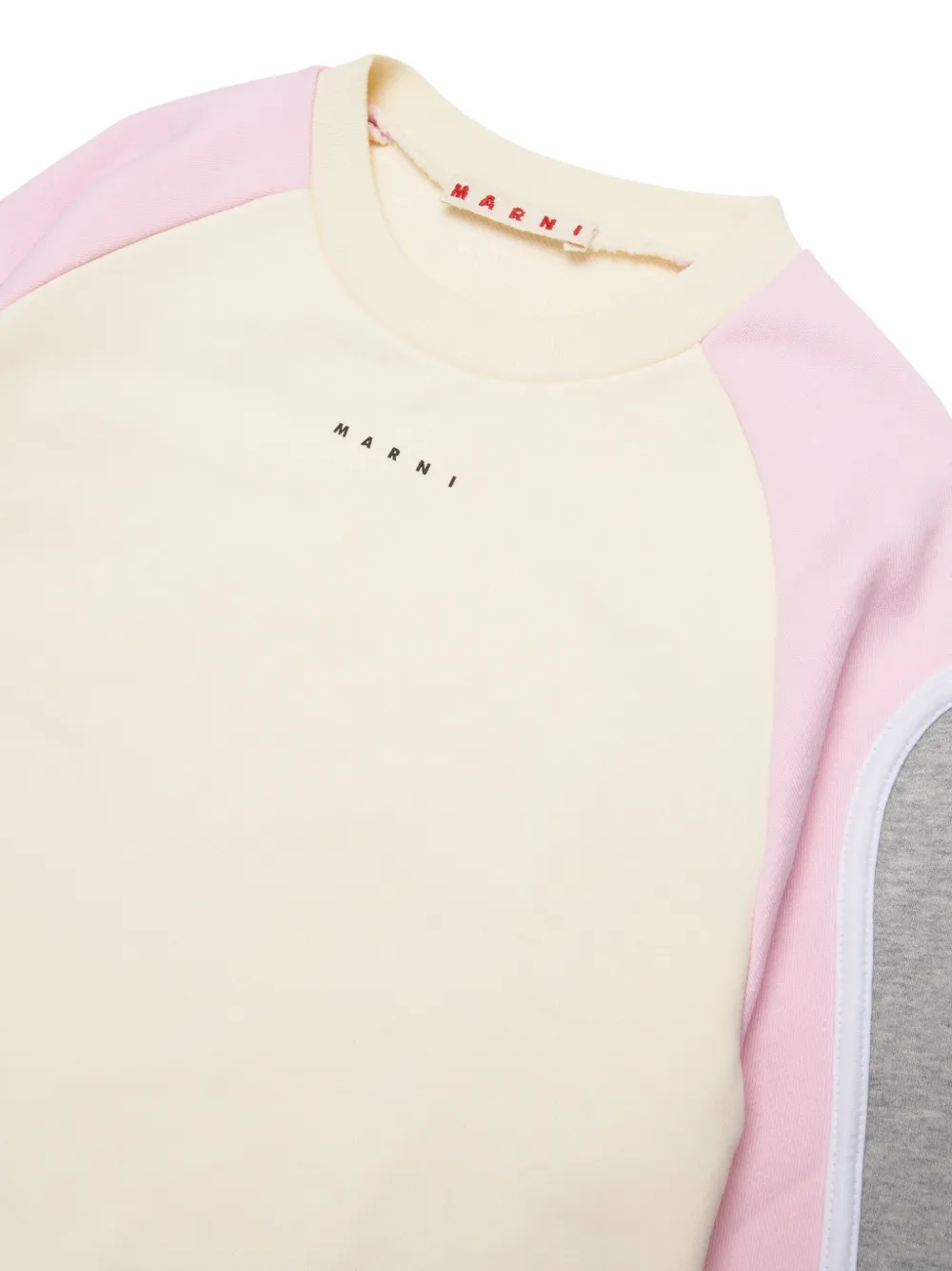 Marni Kids Sweater met colourblocking Geel