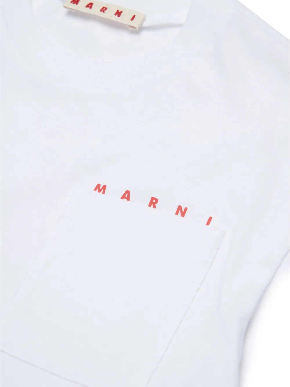 Marni Kids T-shirt met logoprint Wit