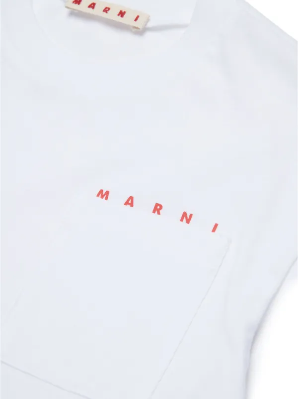 Marni Kids logo-print T-shirt | White | FARFETCH