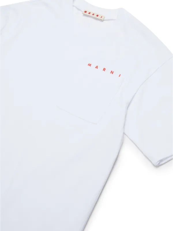 Marni Kids logo-print T-shirt | White | FARFETCH