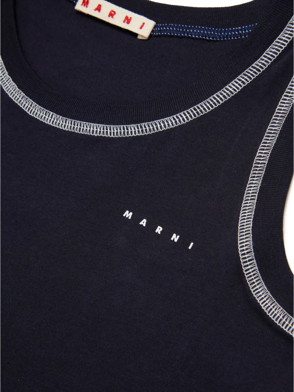 Marni Kids Tanktop met logoprint Blauw