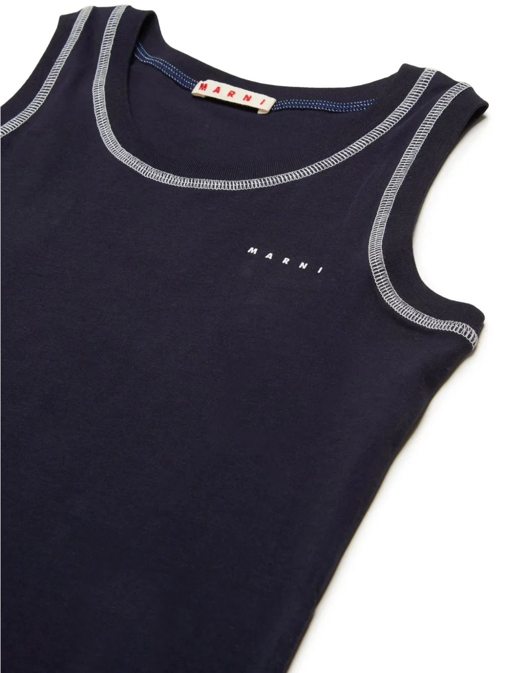 Marni Kids Tanktop met logoprint Blauw
