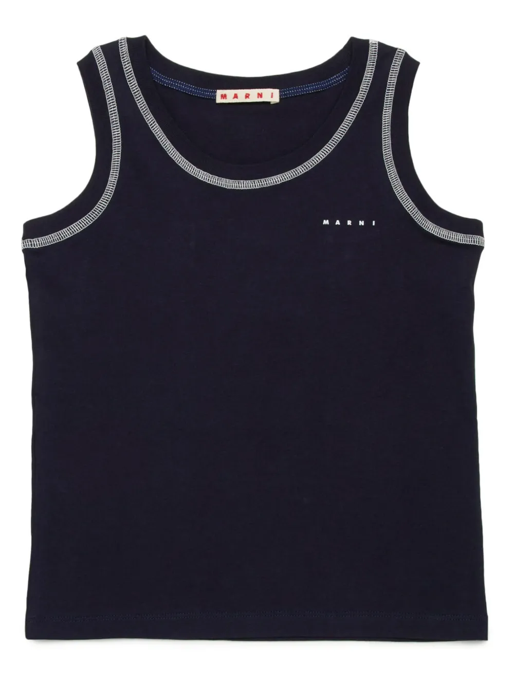 Marni Kids タンクトップ - ブルー Marni Kids タンクトップ - ブルー