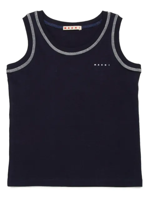 Marni Kids logo-print tank top