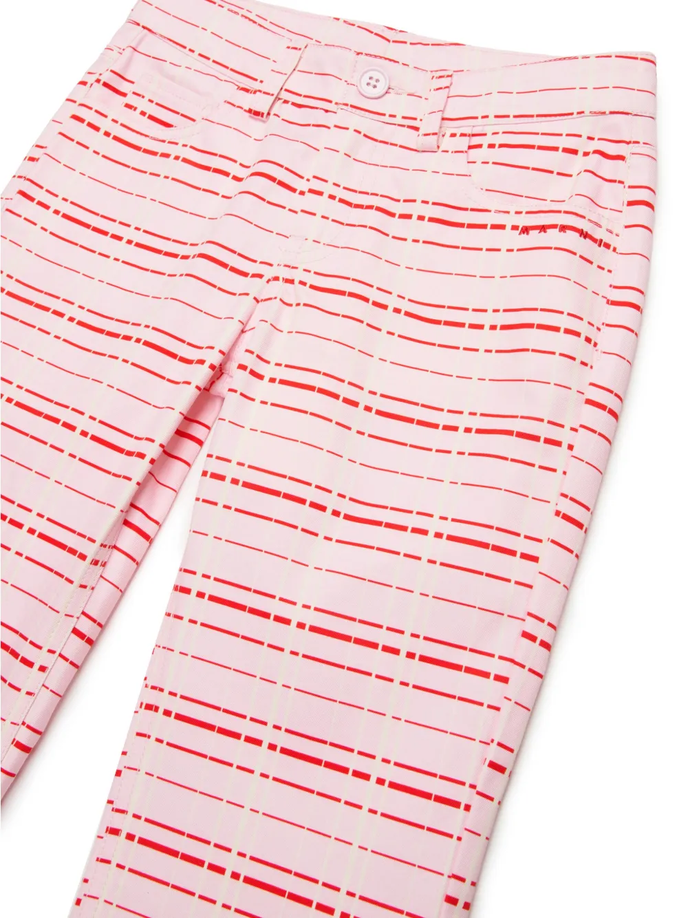 Marni Kids Geruite broek Roze