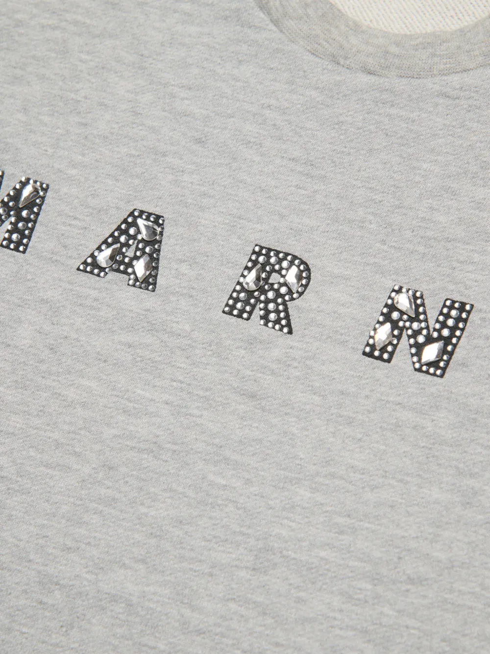 Marni Kids Flared T-shirtjurk Grijs