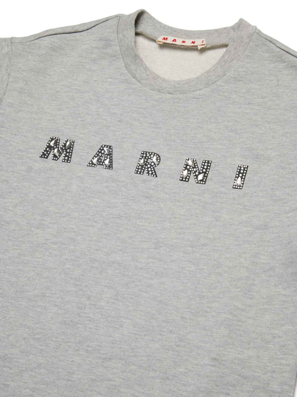 Marni Kids Flared T-shirtjurk Grijs