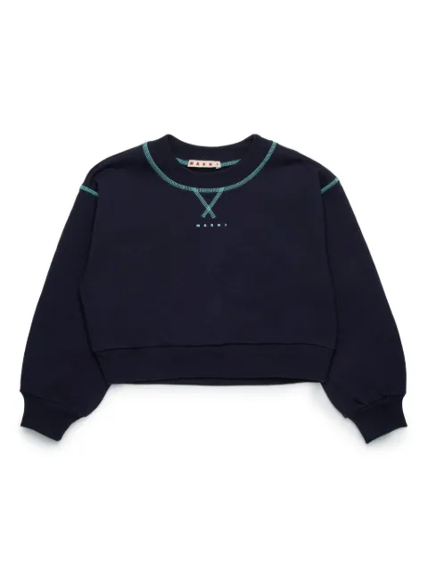 Marni Kids Moletom com estampa de logo