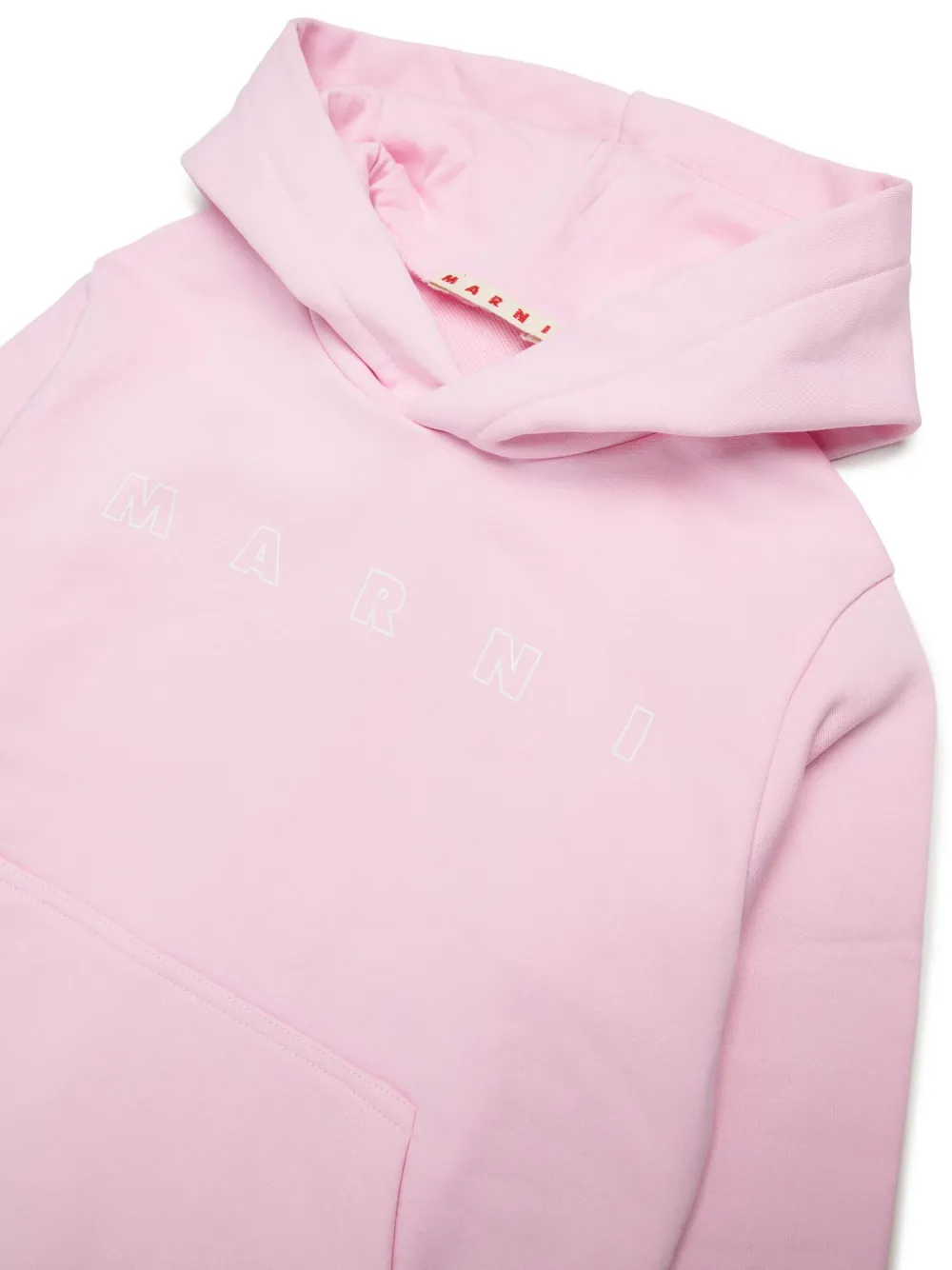 Marni Kids Hoodie met logoprint Roze