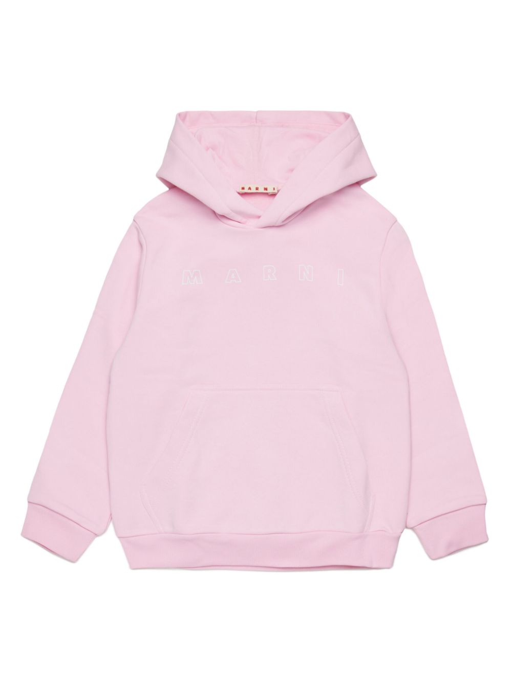 Marni Kids Hoodie met logoprint Roze