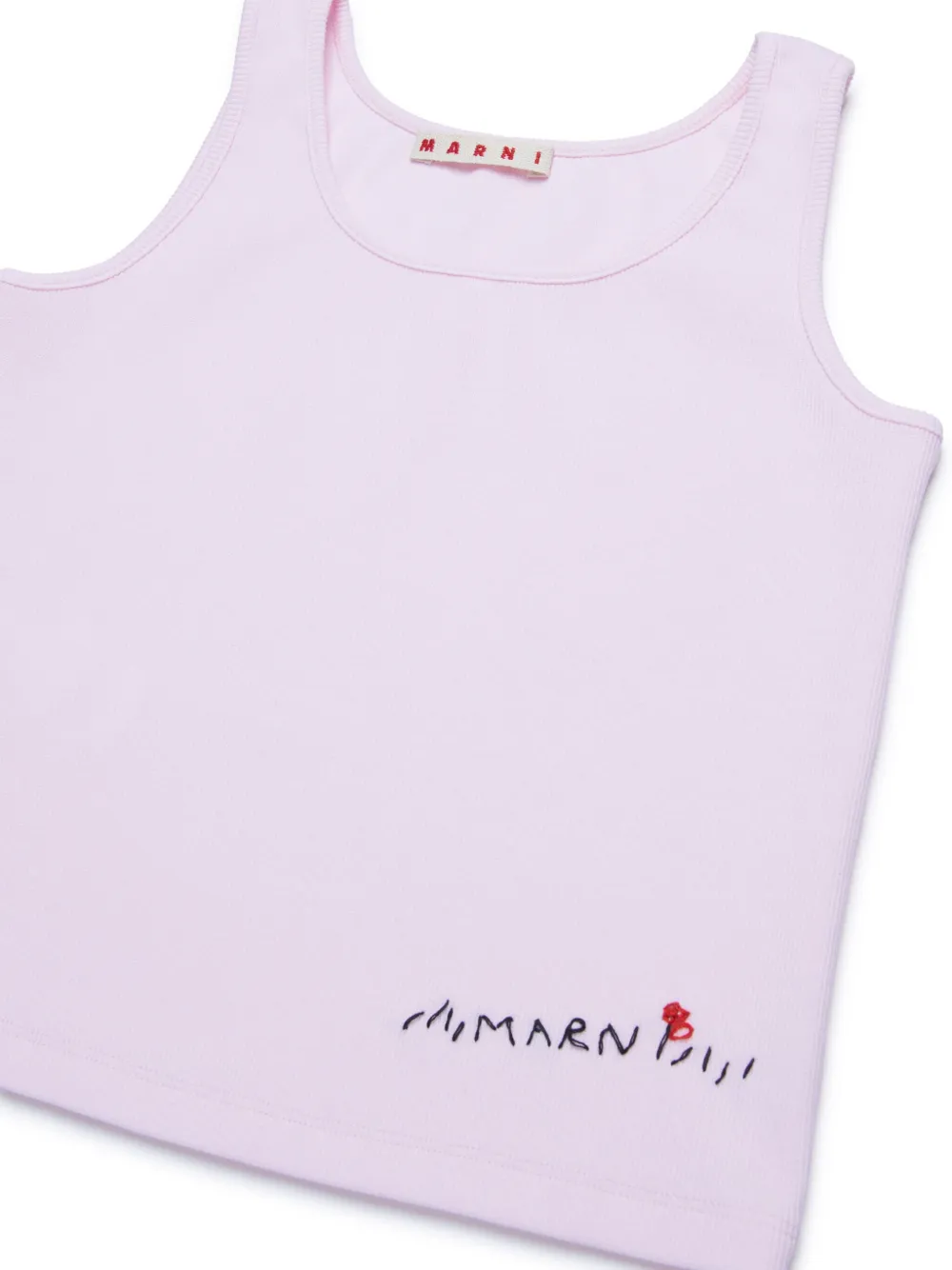 Marni Kids Tanktop met geborduurd logo Roze