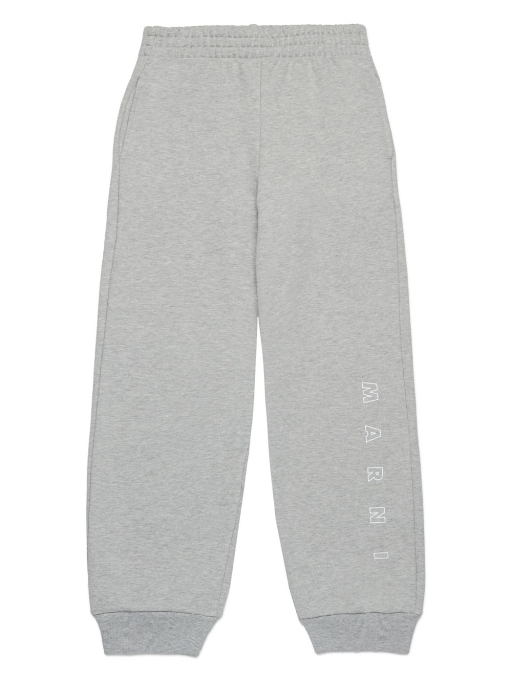 Marni Kids logo-embroidered tracksuit bottom - Grey