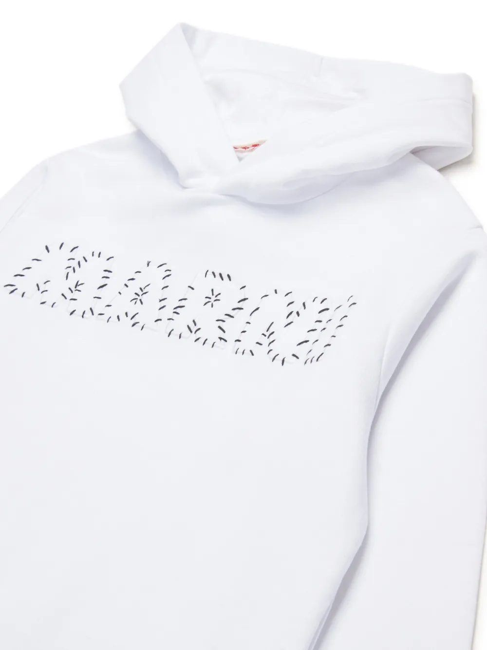 Marni Kids Hoodie met logo-applicatie Wit