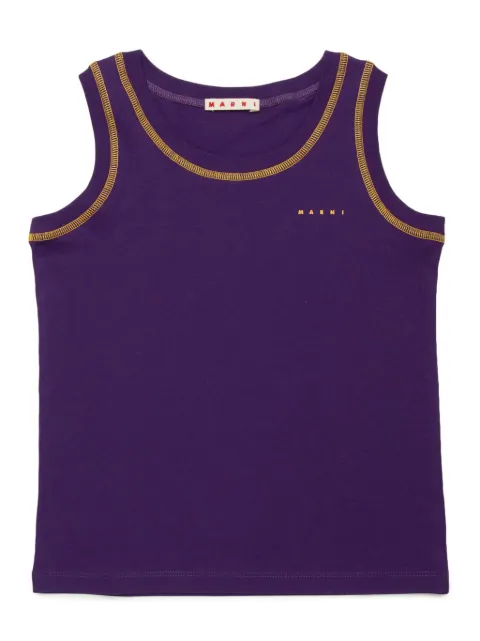 Marni Kids logo-print tank top 