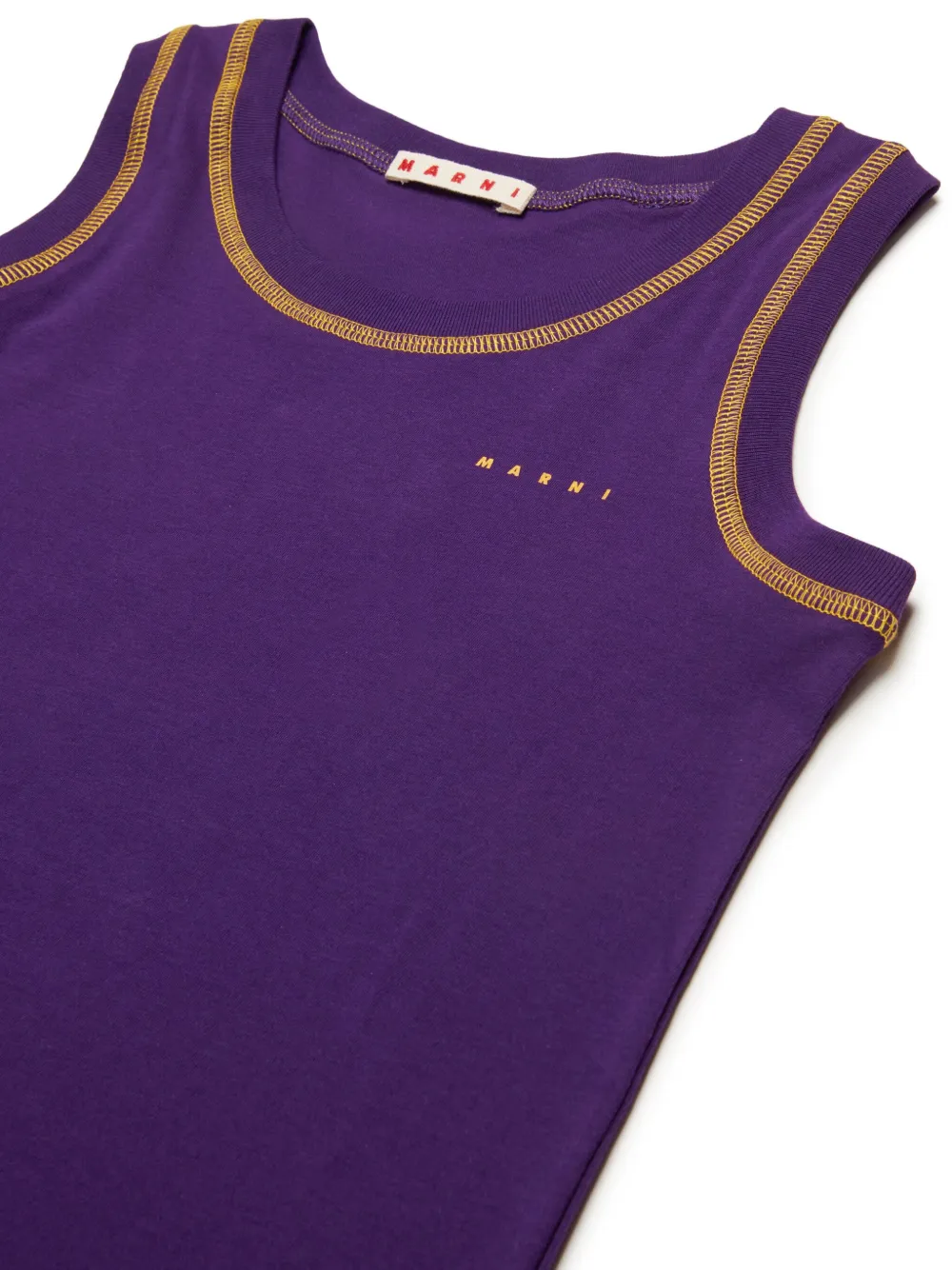 Marni Kids Tanktop met logoprint Paars