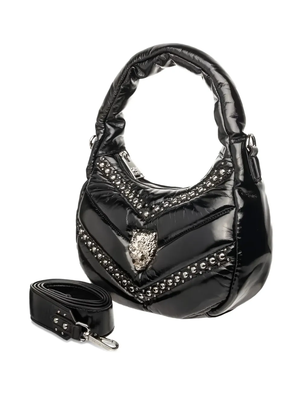 Plein Sport Cady gewatteerde schoudertas Zwart