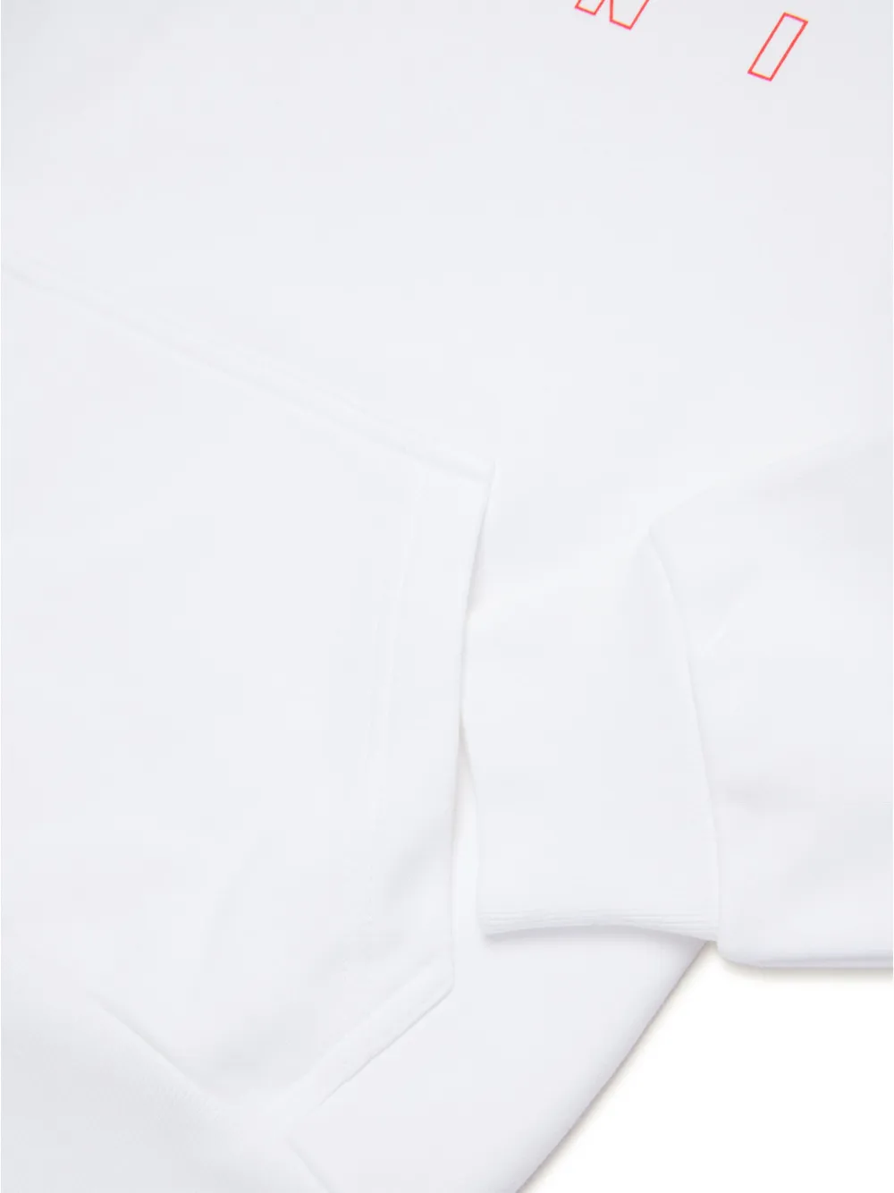 Marni Kids Hoodie met logoprint Wit