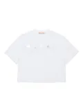 Marni Kids logo-print T-shirt - White