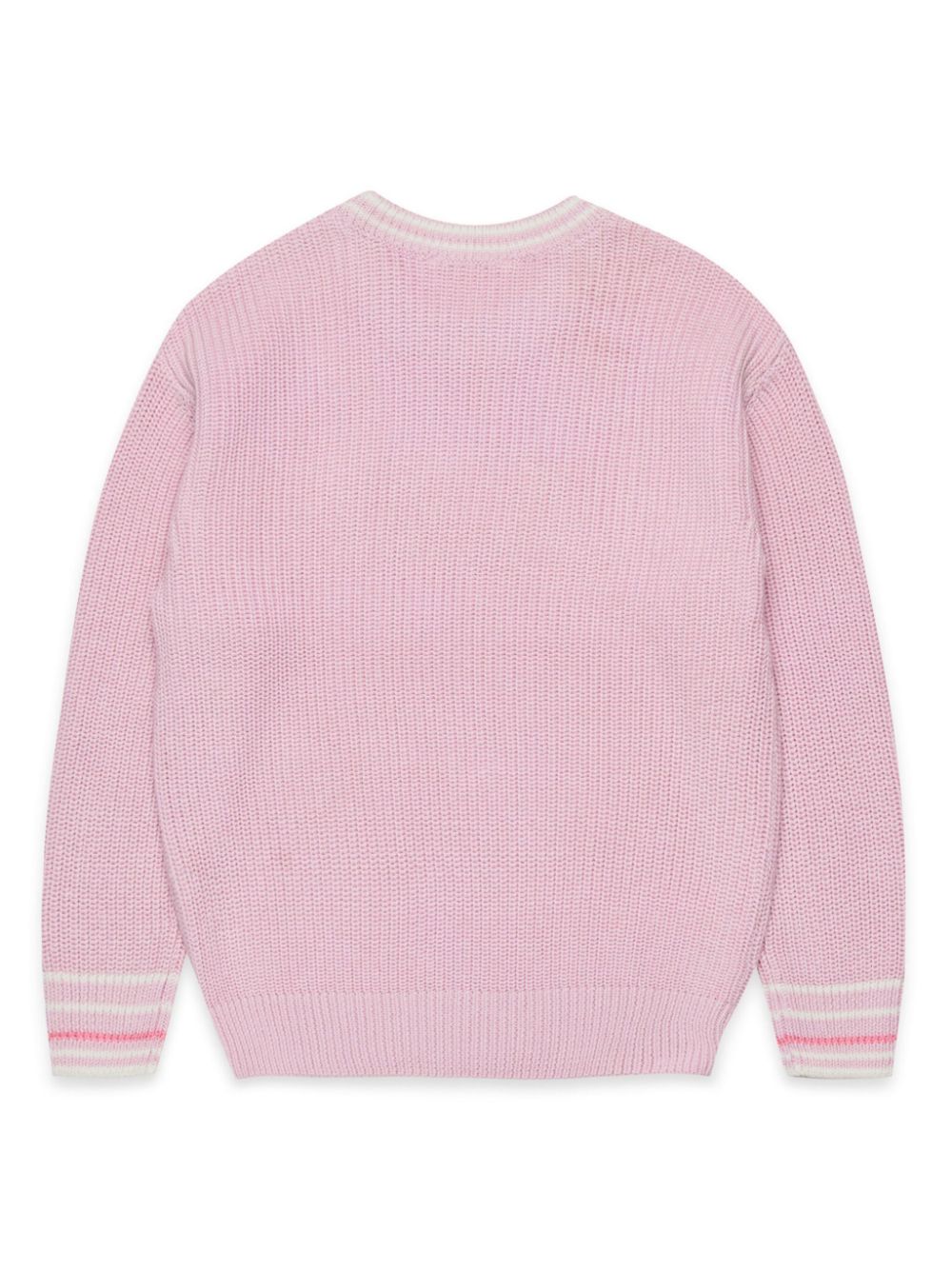 Marni Kids logo-embroidered sweater - Roze