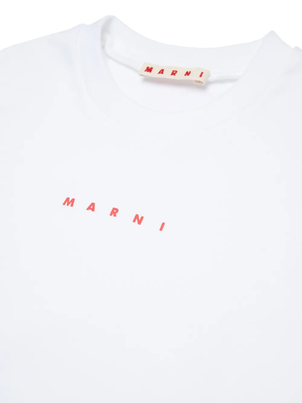 Marni Kids Sweater met logoprint Wit