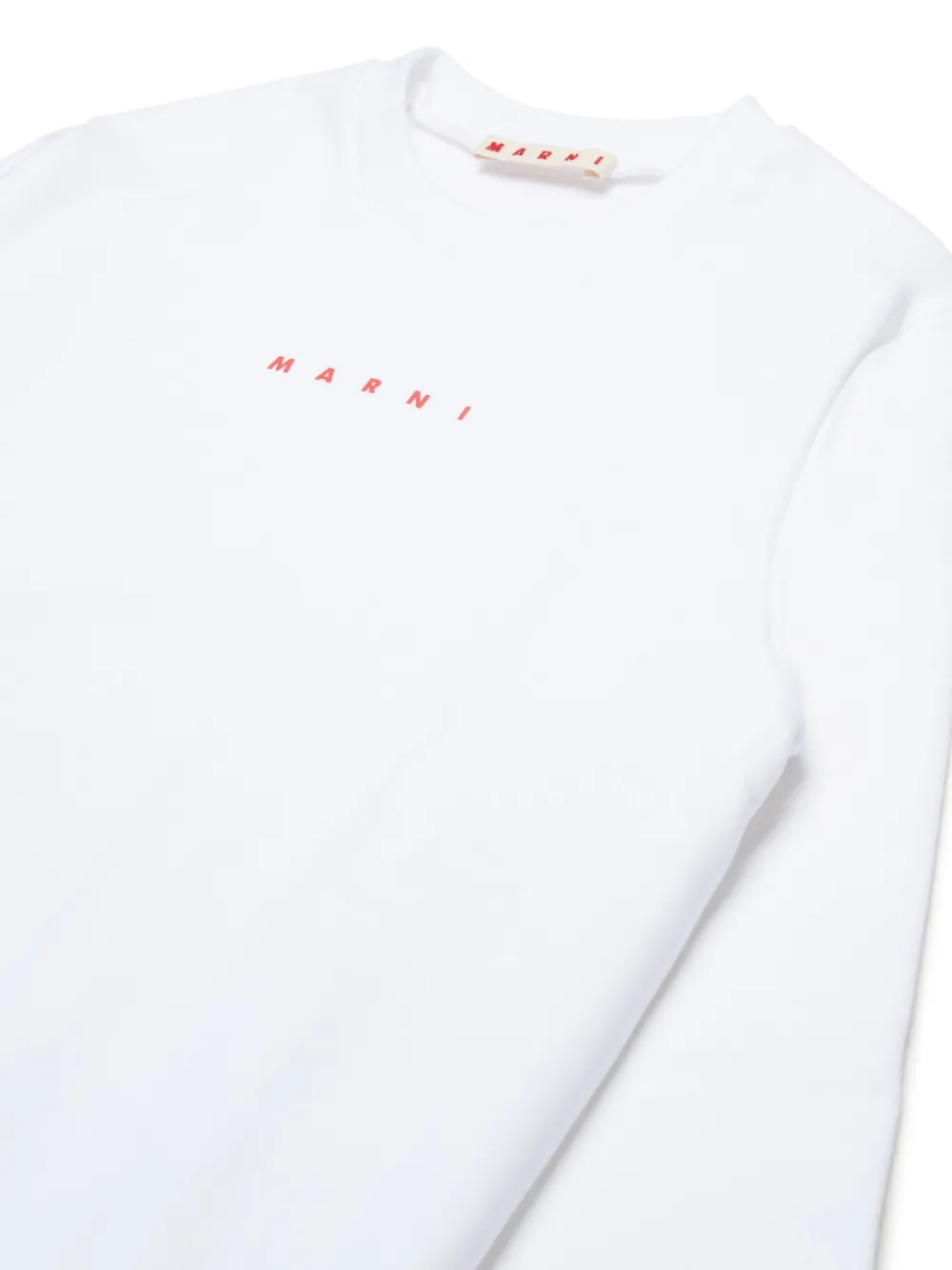 Marni Kids Sweater met logoprint Wit