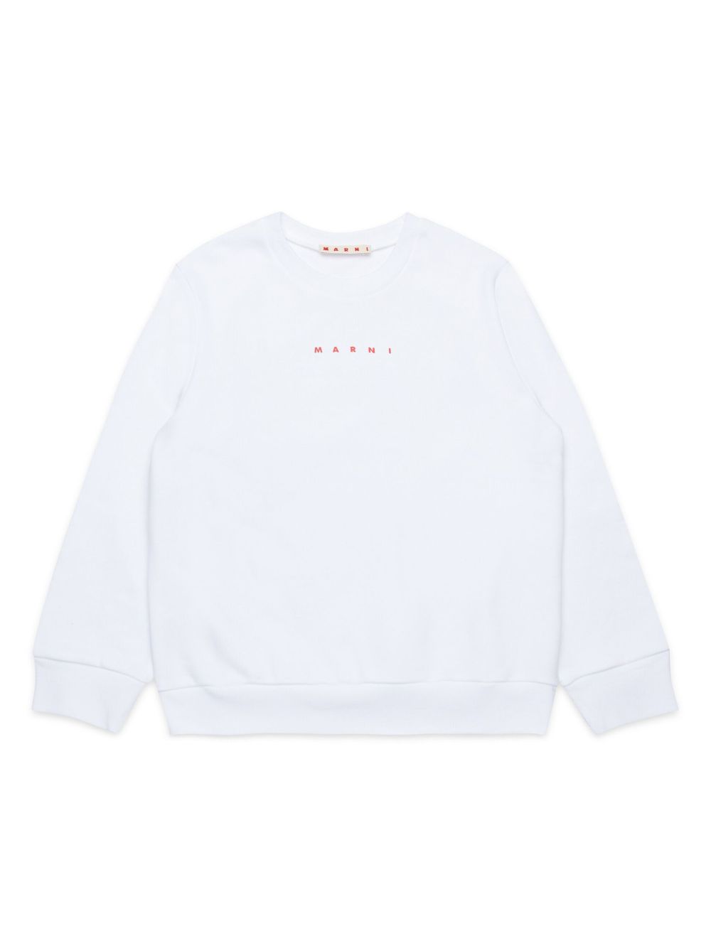 Marni Kids logo-print sweatshirt - White