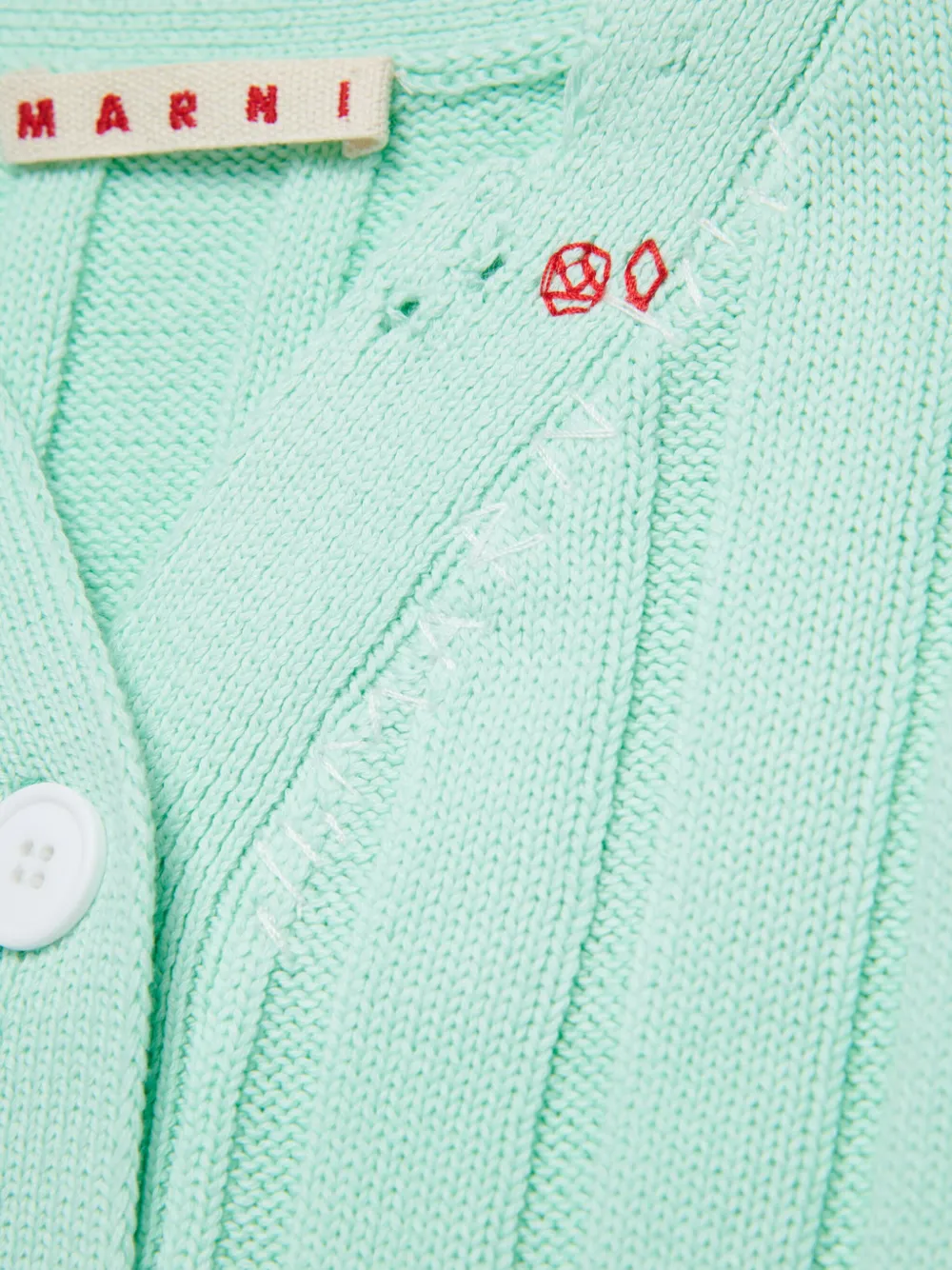 Marni Kids Gerafeld vest Groen