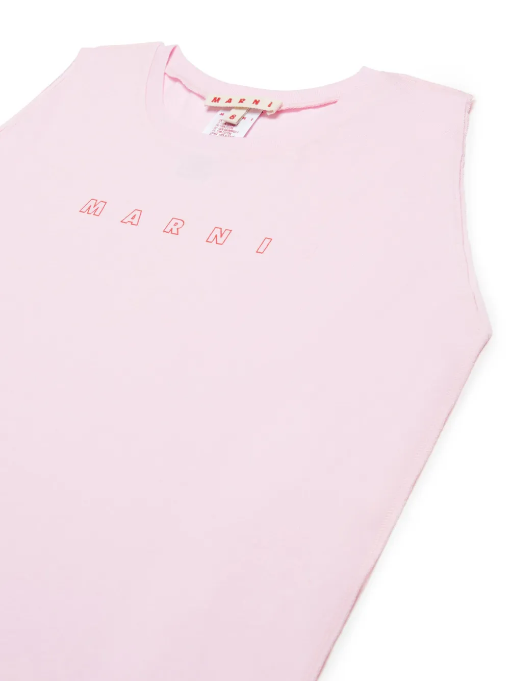 Marni Kids Tanktop met logoprint Roze