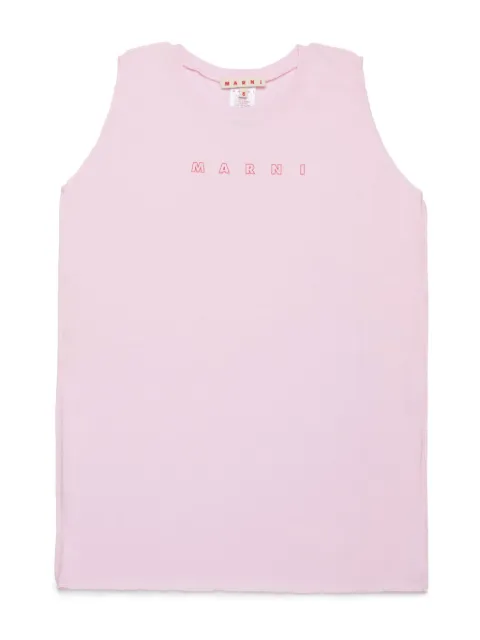 Marni Kids camiseta con logo estampado