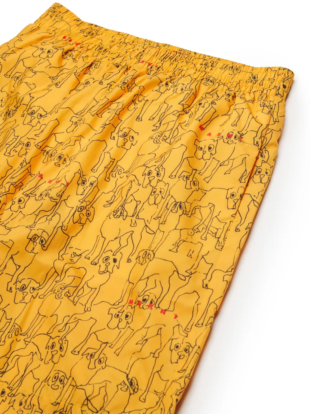 Marni Kids Zwembroek met print Geel