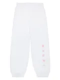 Marni Kids logo-print track pants - White