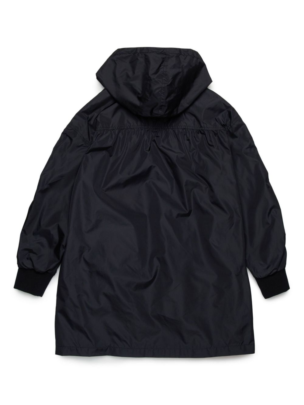 Marni Kids logo-print hooded coat - Zwart