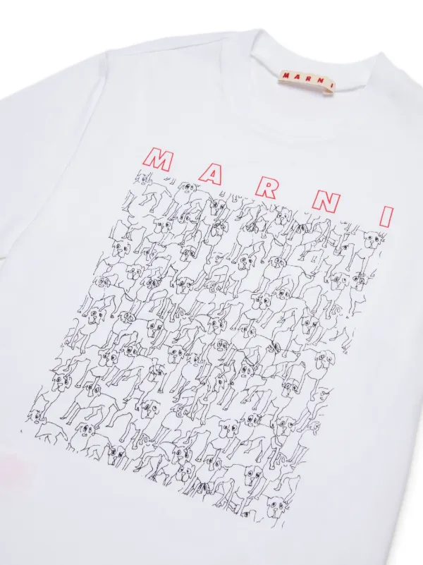 Marni Kids プリント Tシャツ | ホワイト | FARFETCH JP